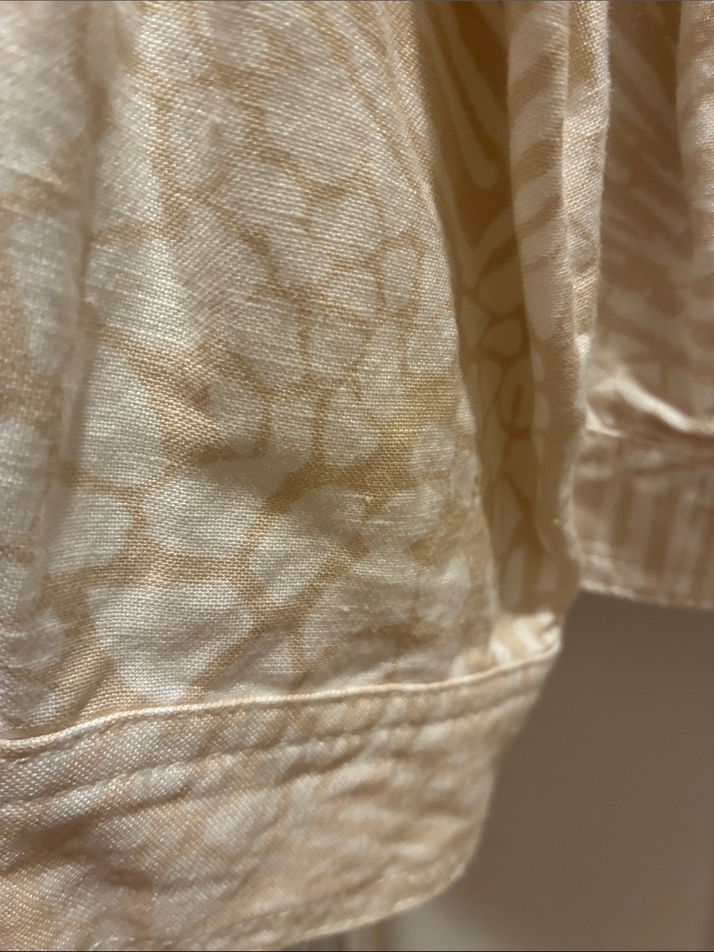 Ruby Rd. Cream Patterned Button-Front Jean Jacket - Picture 5 of 10